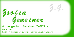 zsofia gemeiner business card